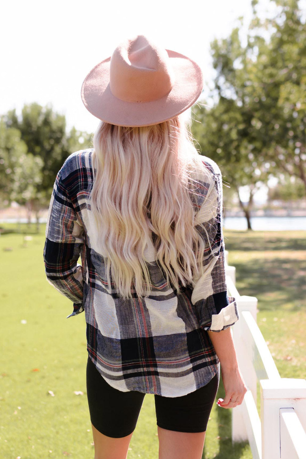 Plaid Button Up Long Sleeve Shirt - Tippy Jean