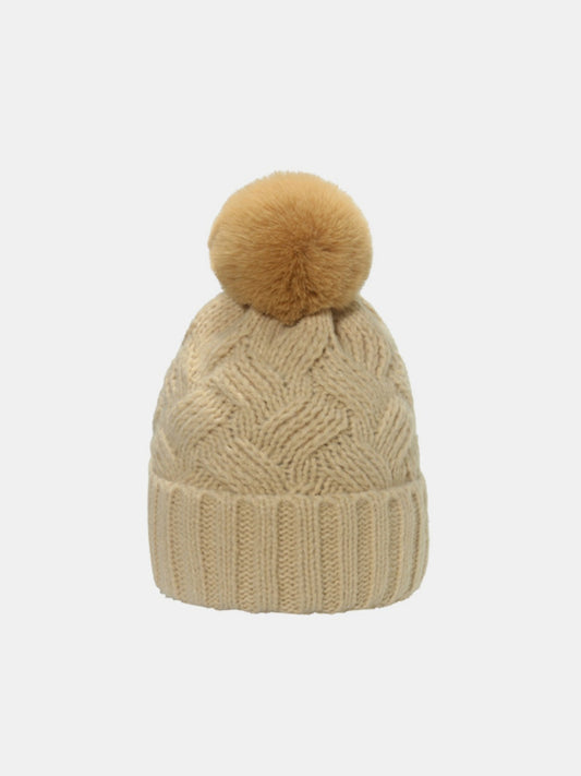 Roll Rim Cable-Knit Hat - Tippy Jean