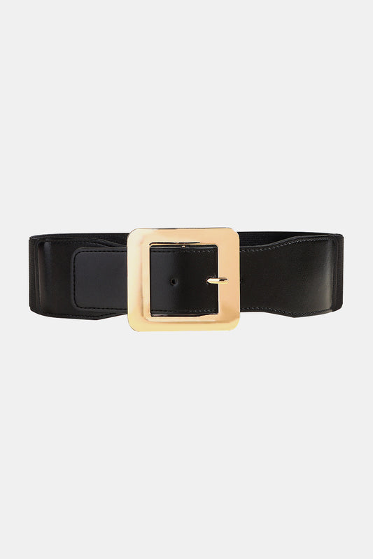 Alloy Buckle PU Leather Belt - Tippy Jean