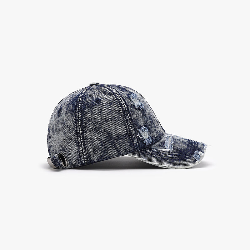 Distressed Cotton Baseball Cap - Tippy Jean