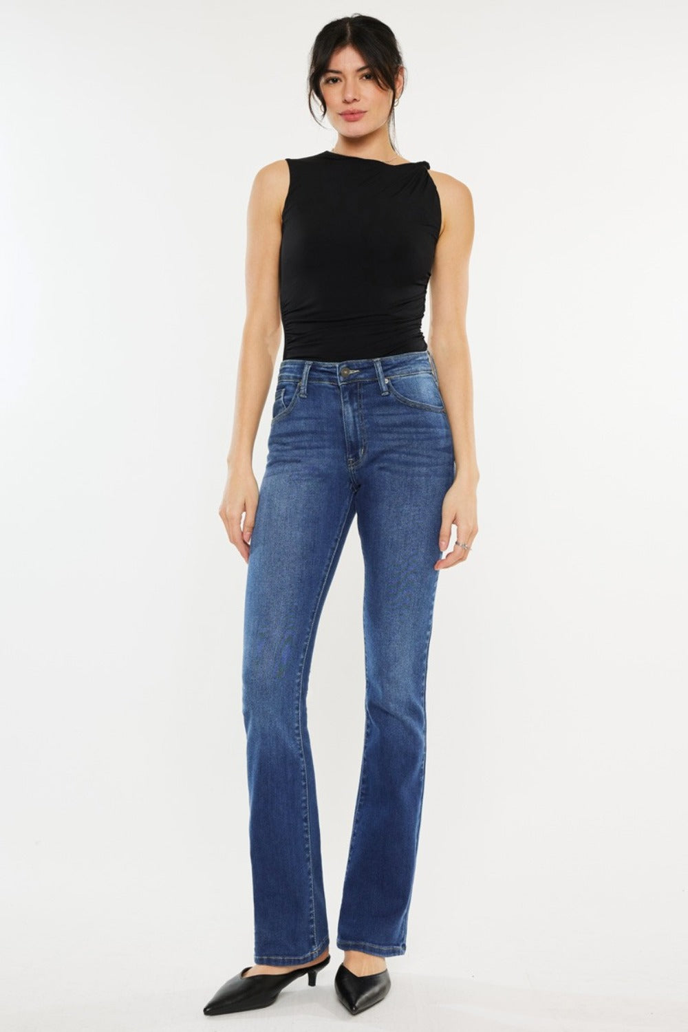 Kancan High Rise Slim Bootcut Jeans - Tippy Jean