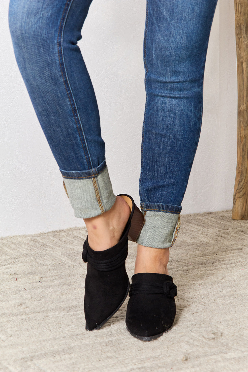 East Lion Corp Pointed-Toe Braided Trim Mules - Tippy Jean