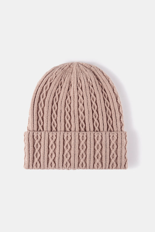 Mixed Knit Cuff Beanie - Tippy Jean