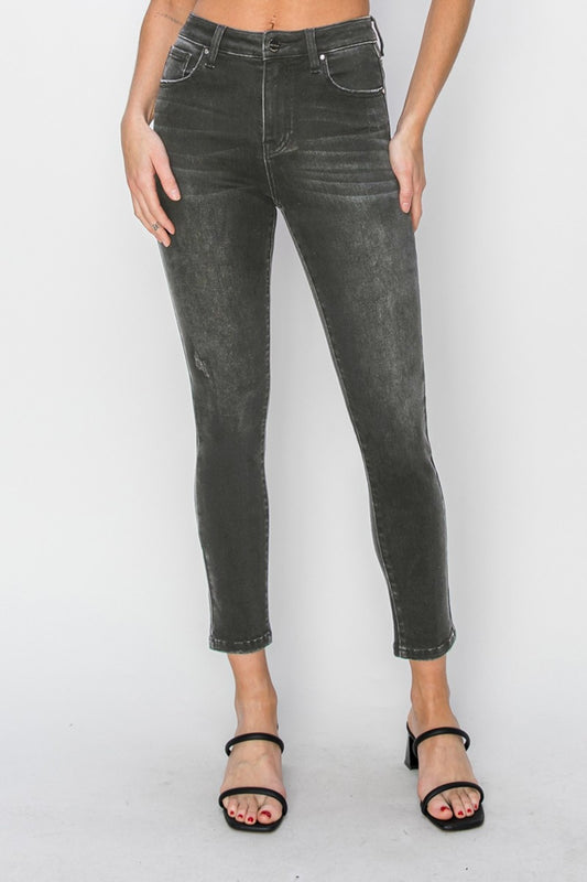 RISEN Full Size High Rise Ankle Skinny Jeans - Tippy Jean