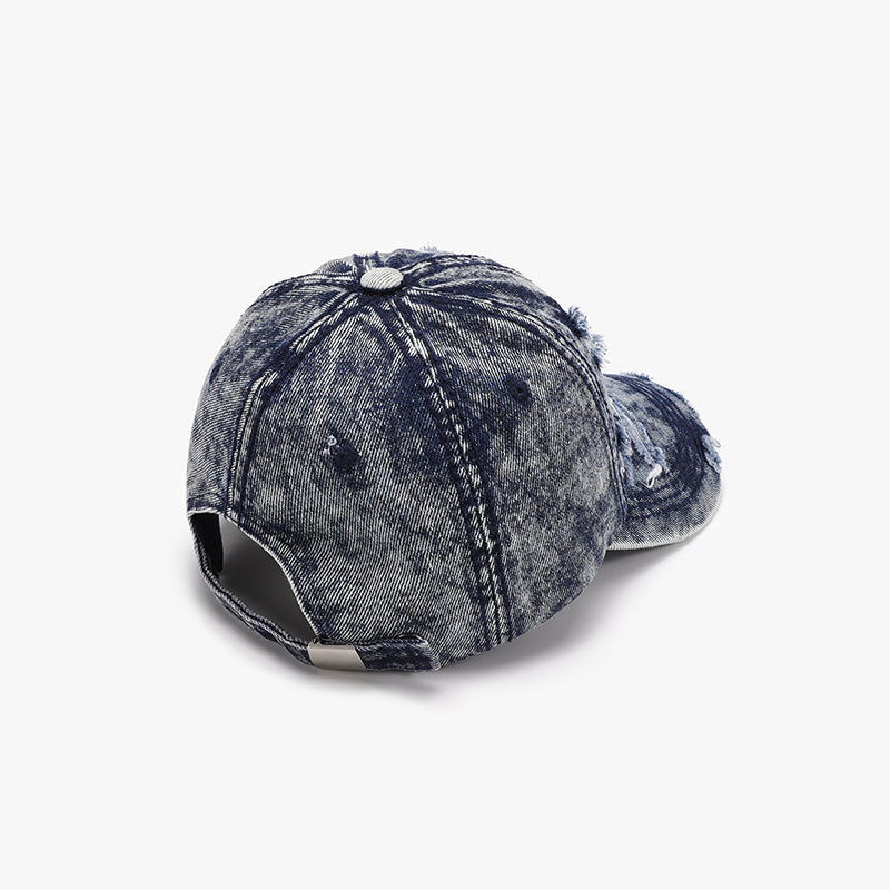 Distressed Cotton Baseball Cap - Tippy Jean