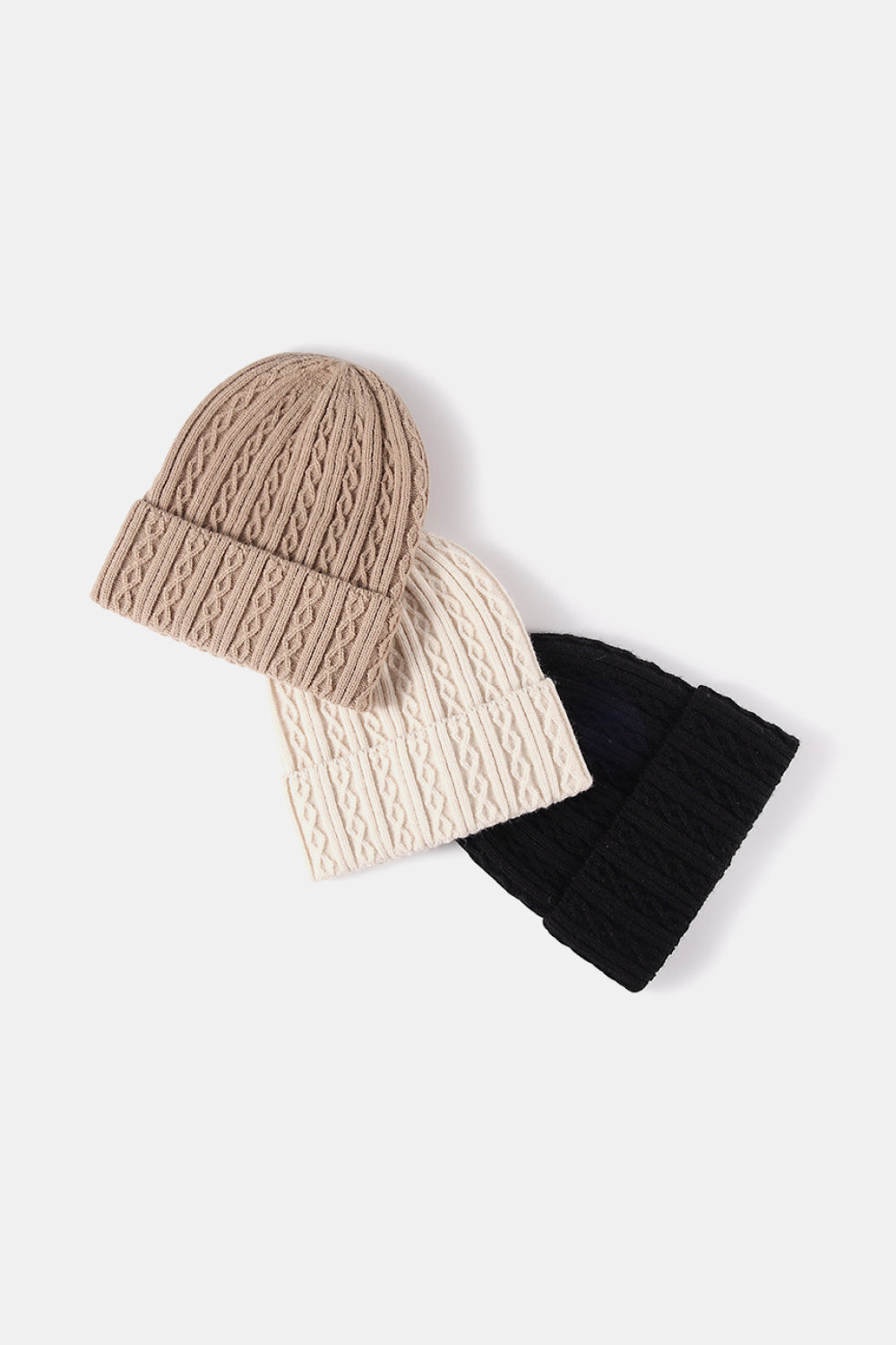 Mixed Knit Cuff Beanie - Tippy Jean