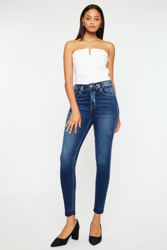 Kancan Full Size High Rise Ankle Skinny Jeans - Tippy Jean