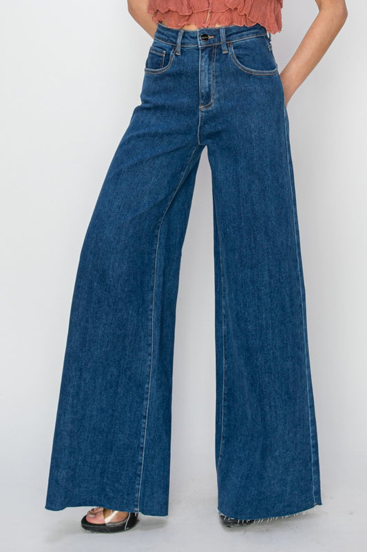 RISEN High Rise Palazzo Jeans - Tippy Jean