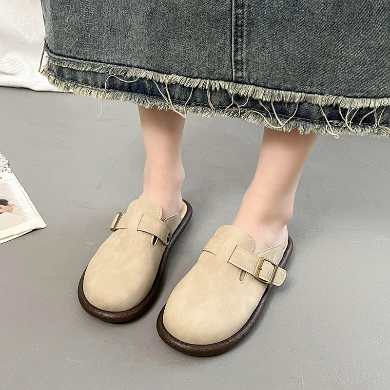 Suede Round Toe Slip-Ons - Tippy Jean