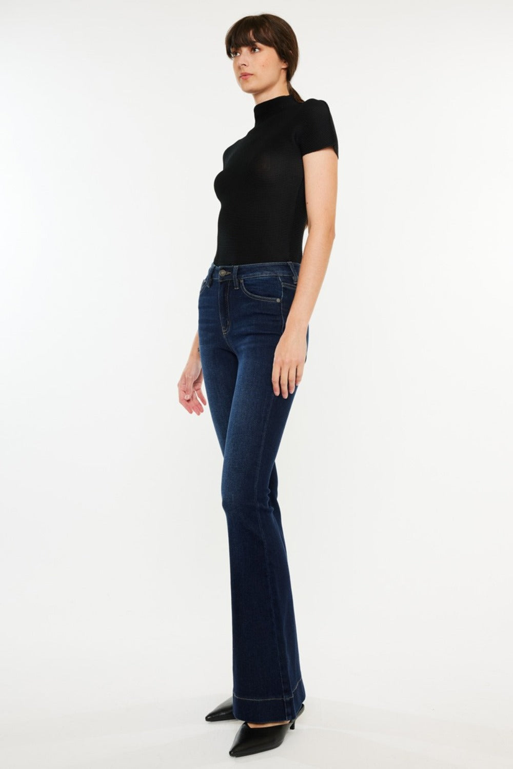 Kancan High Rise Slim Flare Jeans - Tippy Jean