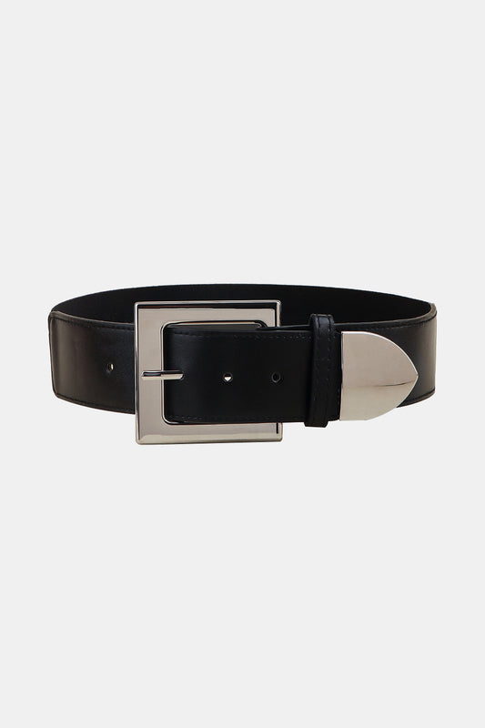 Zinc Alloy Buckle PU Leather Belt - Tippy Jean