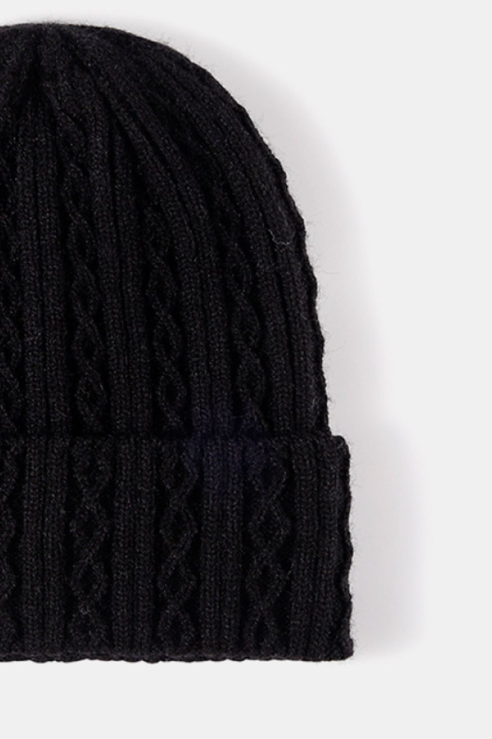 Mixed Knit Cuff Beanie - Tippy Jean