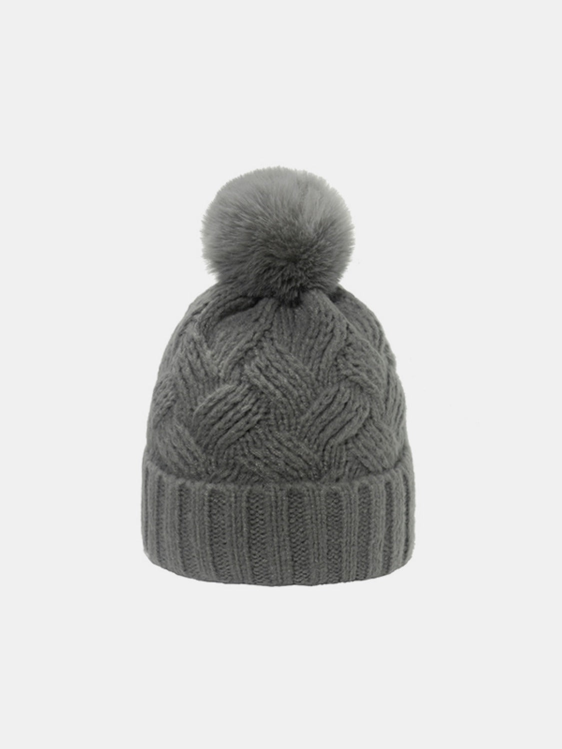 Roll Rim Cable-Knit Hat - Tippy Jean