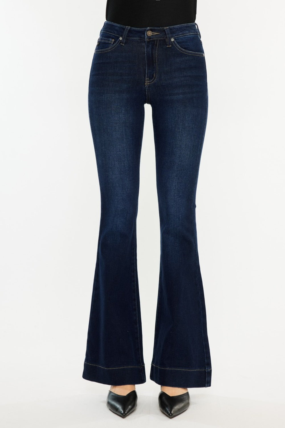 Kancan High Rise Slim Flare Jeans - Tippy Jean