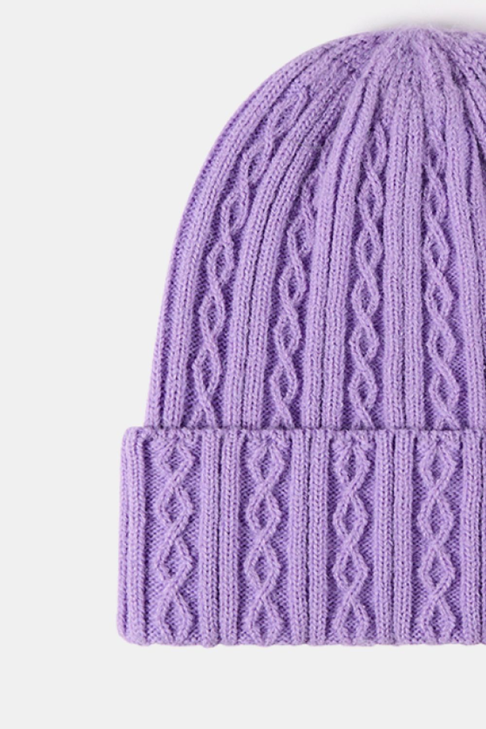 Mixed Knit Cuff Beanie - Tippy Jean