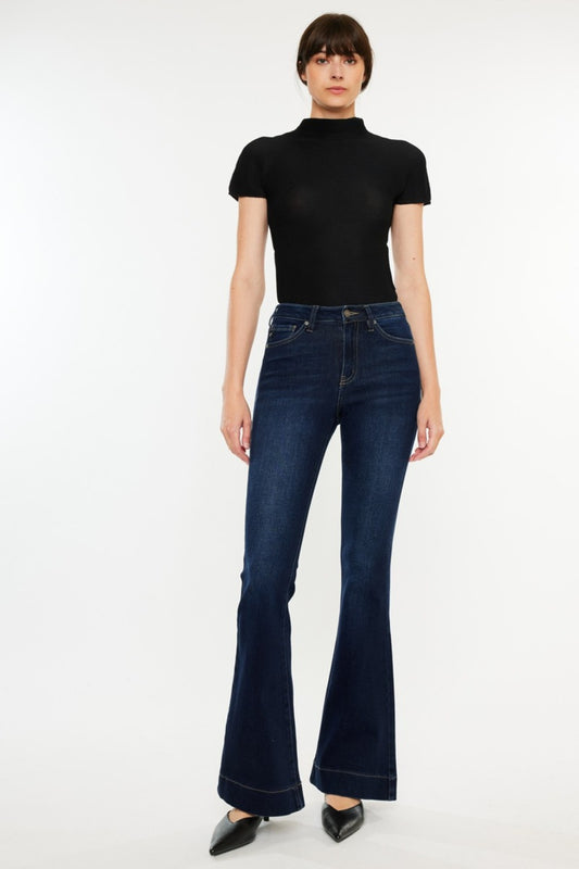 Kancan High Rise Slim Flare Jeans - Tippy Jean