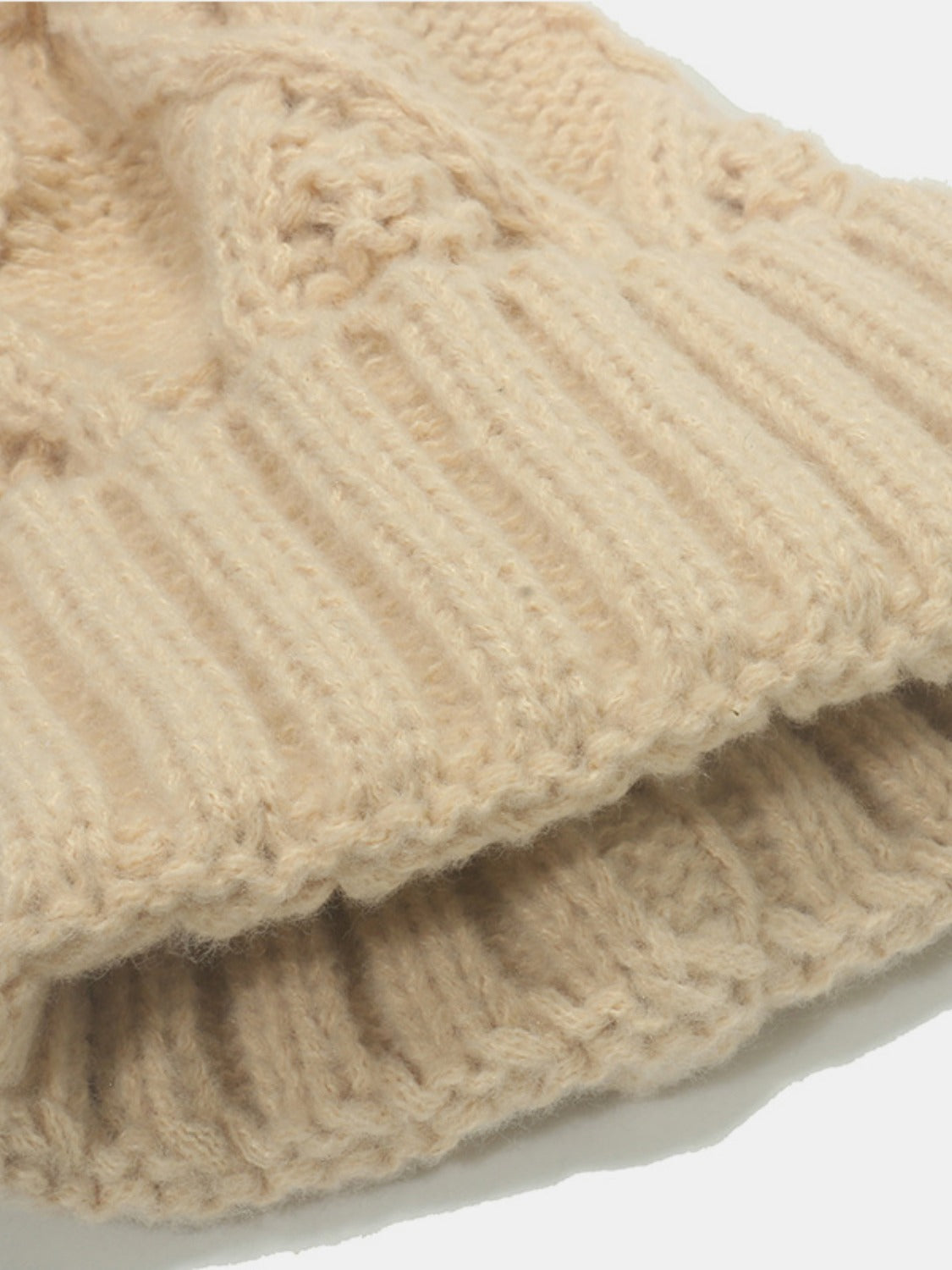 Roll Rim Cable-Knit Hat - Tippy Jean