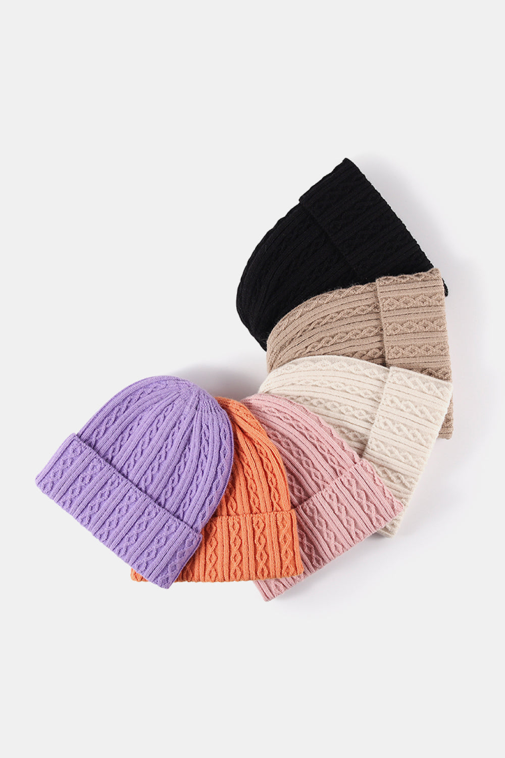 Mixed Knit Cuff Beanie - Tippy Jean