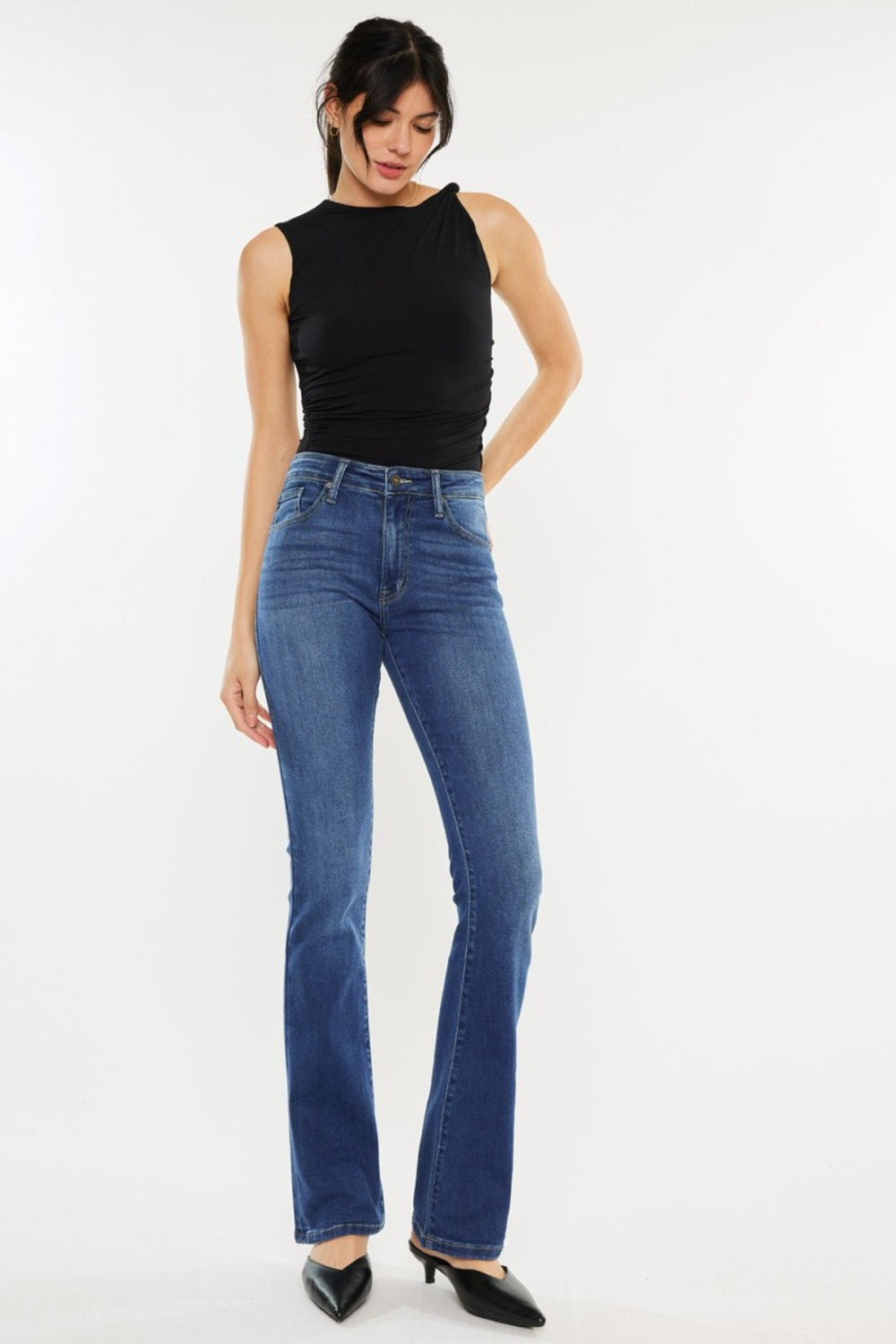 Kancan High Rise Slim Bootcut Jeans - Tippy Jean