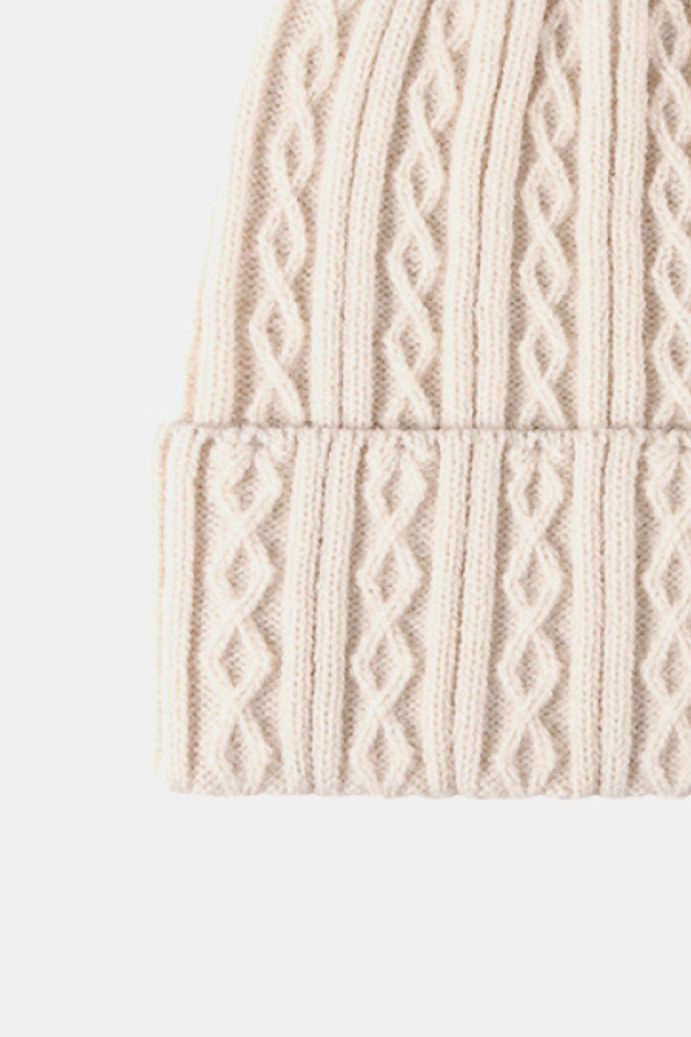 Mixed Knit Cuff Beanie - Tippy Jean